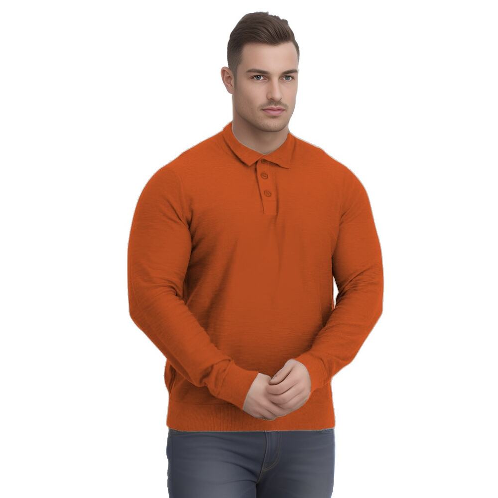 Alesbury Mock Neck Henley Sweater Medium NWT Rust Cotton Long Sleeve Pullover